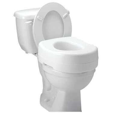 Raised Toilet Seat with 5 inch Height, Slip-Resistant & Removable